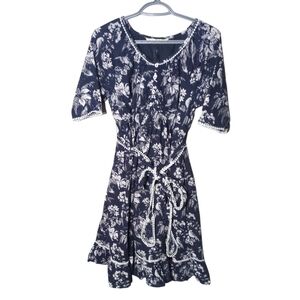 Eshakti‎ Wayward Fancies Fit And Flare Dress Boho Lace Floral Size Small (est)